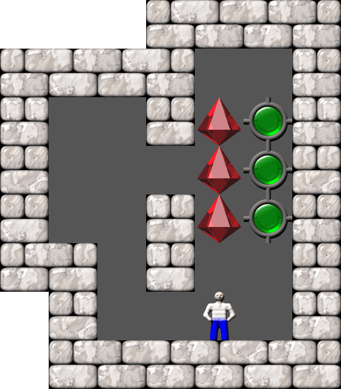 Sokoban Mass Remodel level 1909